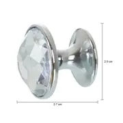 PUXADOR PARA FURAÇÃO CENTRAL PEQUENO SHINE - CROMADO/INCOLOR - Foto 4