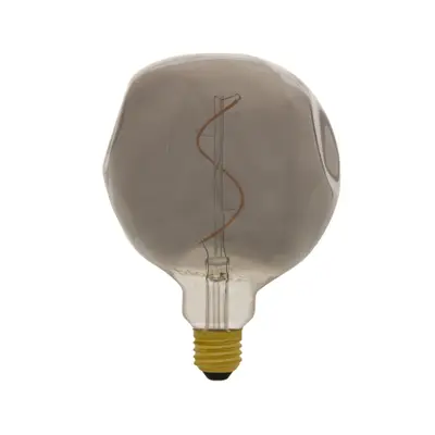 LÂMPADA LED ASSIMÉTRICA FILAMENTO G125 2W E27 127 220V LUZ AMARELA BRILIA