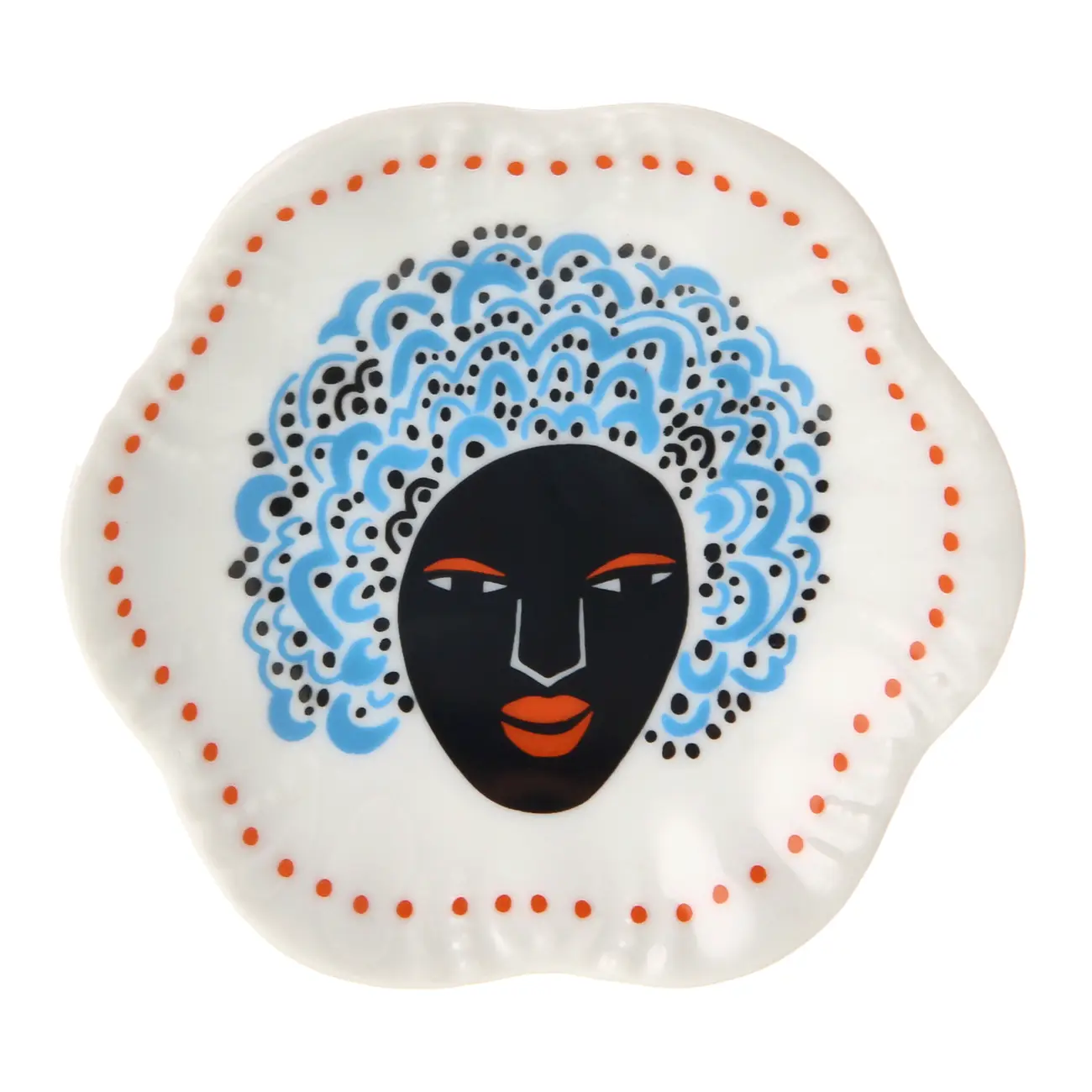 PRATO DECORATIVO CONJUNTO COM 3 PEÇAS MULHER PÁSSARO - BRANCO/MULTICOR - Foto 4