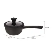 PANELA 18 CM OMEGA - PRETO - Foto 9