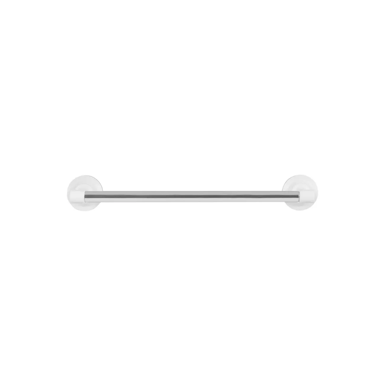 PORTA-TOALHA 44 CM FLEX SURE - BRANCO/ALUMÍNIO - Foto 1