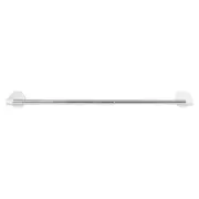 PORTA-TOALHA 44 CM FLEX SURE - BRANCO/ALUMÍNIO - Foto 2