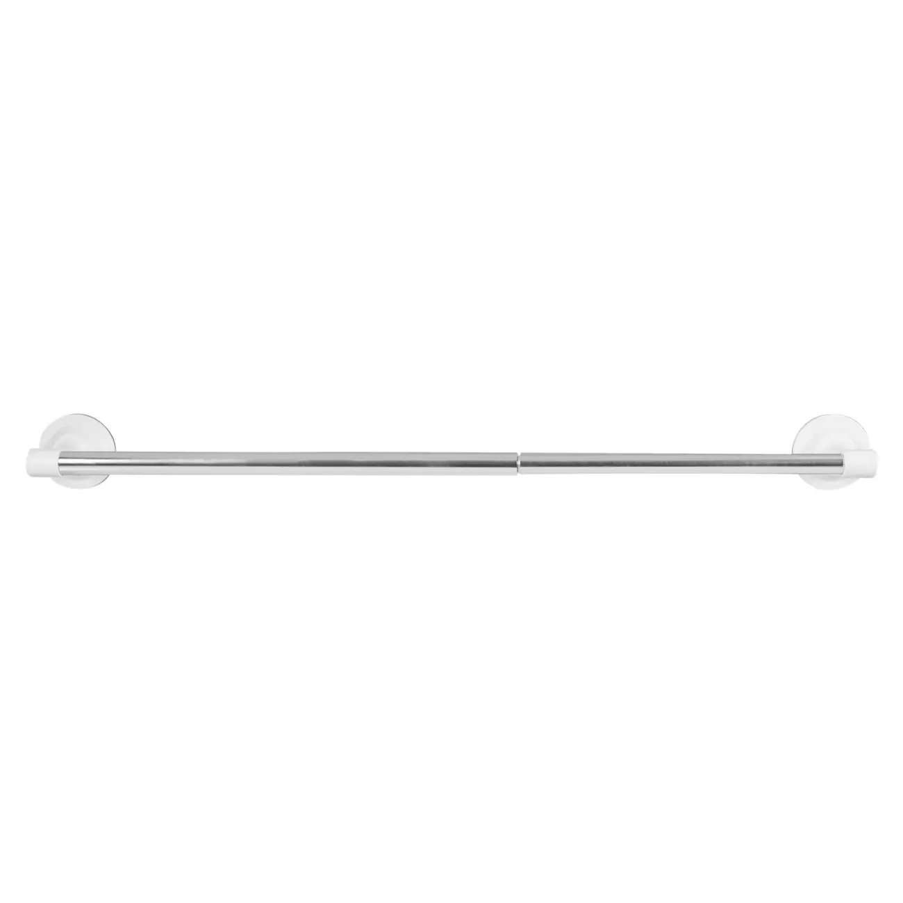 PORTA-TOALHA 44 CM FLEX SURE - BRANCO/ALUMÍNIO - Foto 2