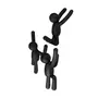 GANCHO DE PAREDE COM 3 BUDDY - PRETO - Foto 3