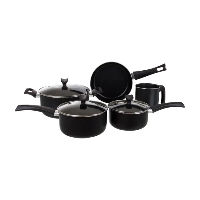 JOGO DE PANELAS COM 5 MASALA - PRETO/INCOLOR - Foto 1