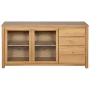 BUFFET 2 PORTAS/4 GAVETAS 1,62 M X 45 CM MASSY - AMÊNDOA/INCOLOR - Foto 1