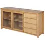 BUFFET 2 PORTAS/4 GAVETAS 1,62 M X 45 CM MASSY - AMÊNDOA/INCOLOR - Foto 2
