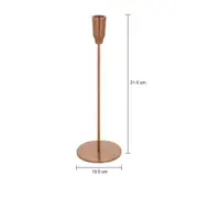 CASTIÇAL 31 CM TRINKET - COBRE - Foto 6