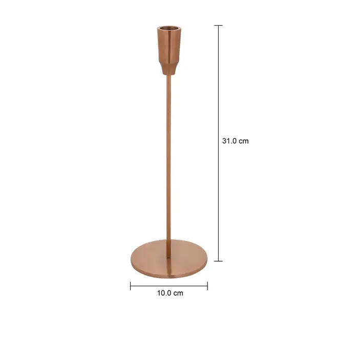 CASTIÇAL 31 CM TRINKET - COBRE - Foto 6