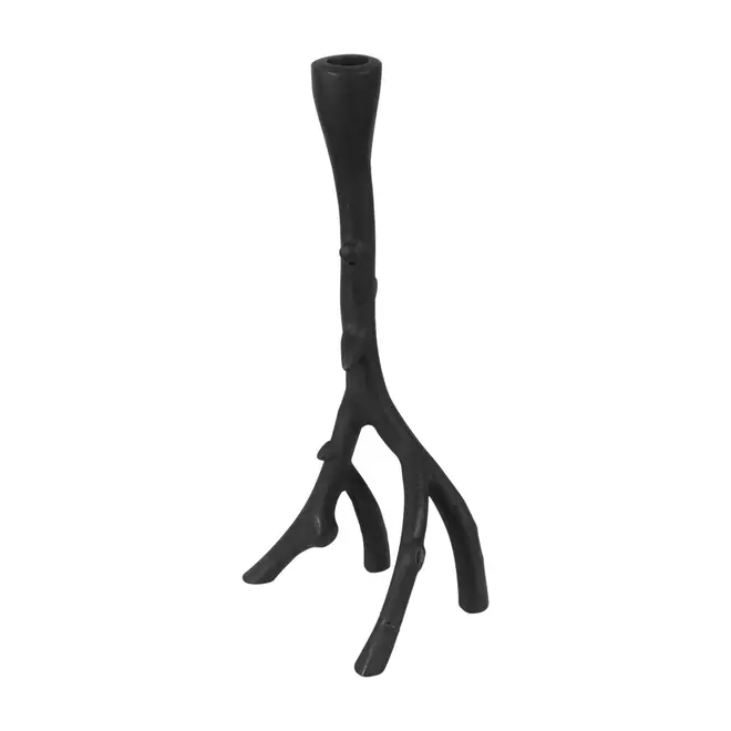 CASTIÇAL 31 CM MZIZI - PRETO - Foto 1