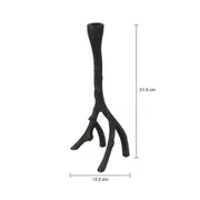 CASTIÇAL 31 CM MZIZI - PRETO - Foto 9