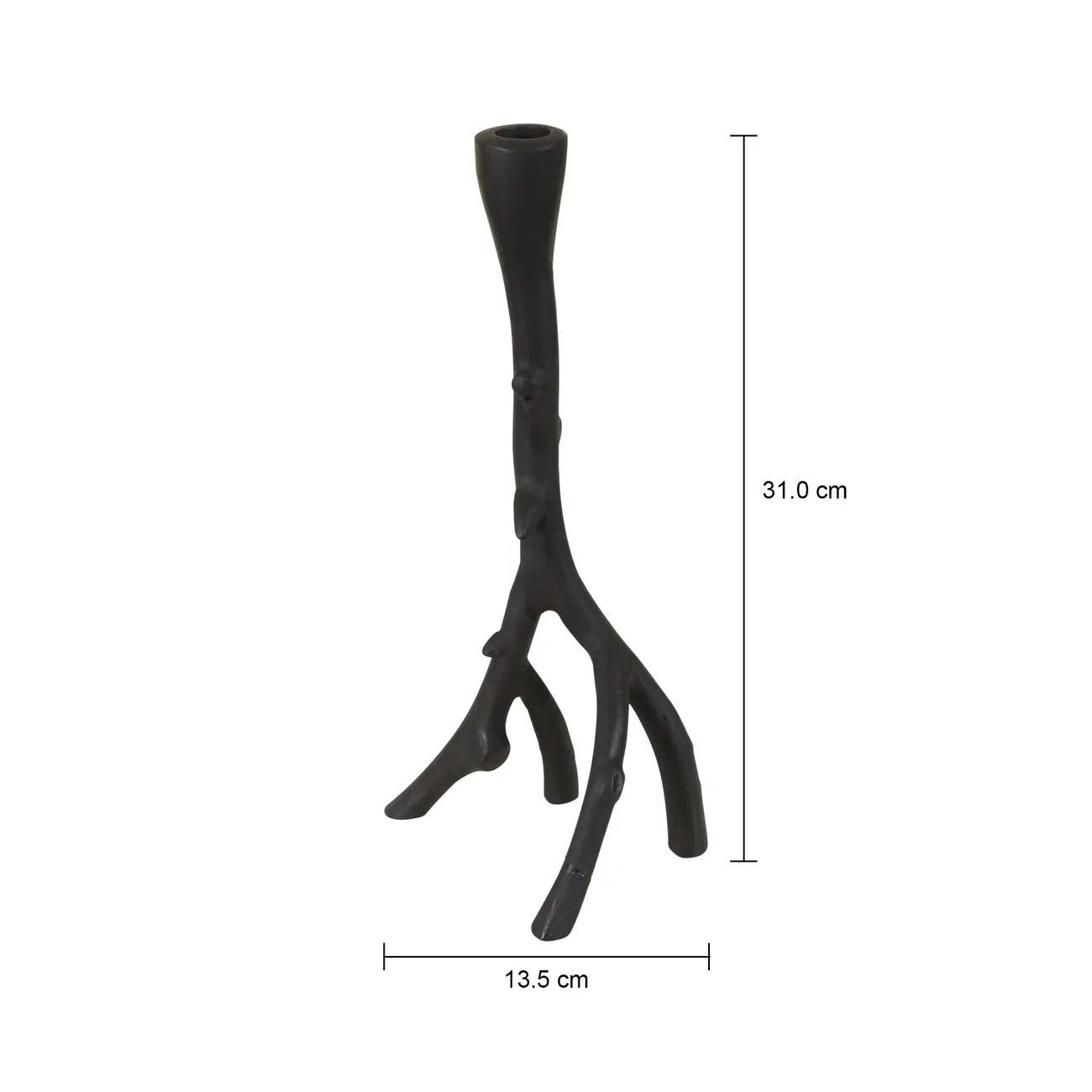CASTIÇAL 31 CM MZIZI - PRETO - Foto 9