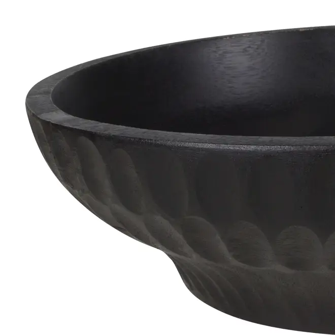 CENTRO DE MESA 25 CM TAZAMA - PRETO DESGASTADO - Foto 2
