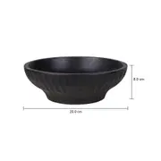 CENTRO DE MESA 25 CM TAZAMA - PRETO DESGASTADO - Foto 4