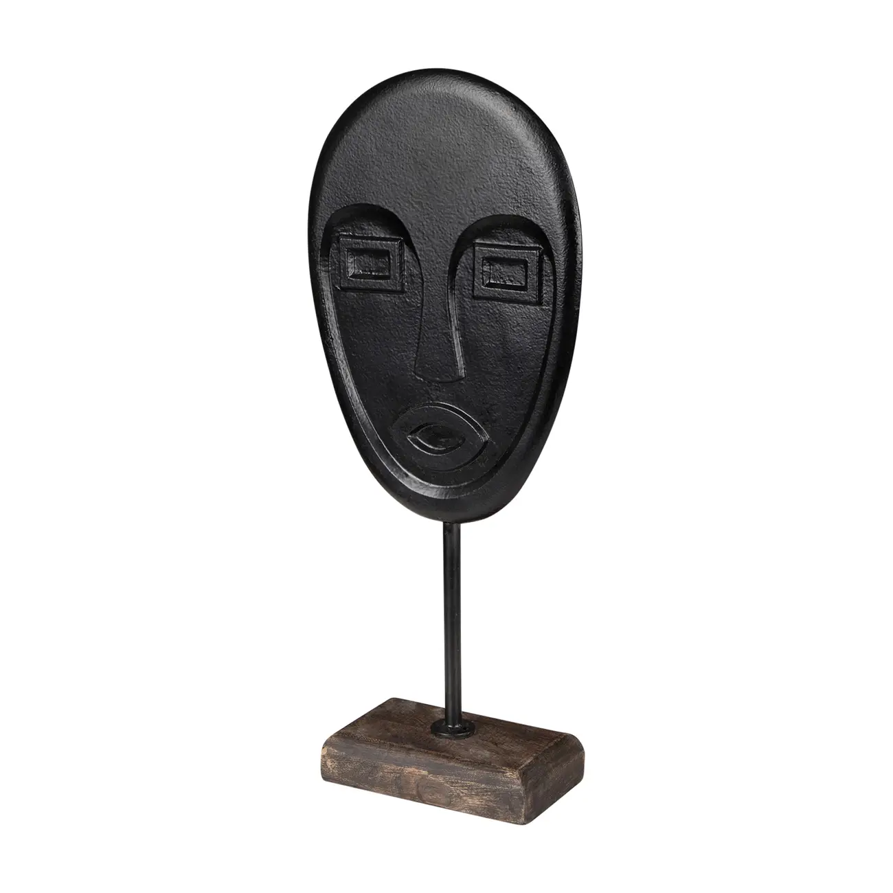ADORNO 36 CM DABOOL - PRETO/MADEIRA - Foto 2