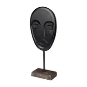 ADORNO 36 CM DABOOL - PRETO/MADEIRA - Foto 2
