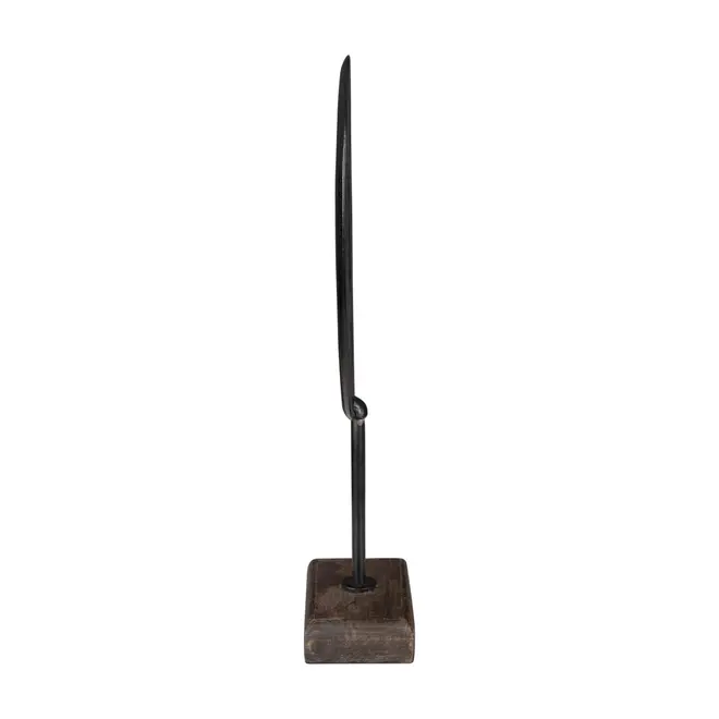 ADORNO 36 CM DABOOL - PRETO/MADEIRA - Foto 3