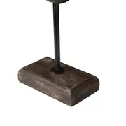 ADORNO 36 CM DABOOL - PRETO/MADEIRA - Foto 6