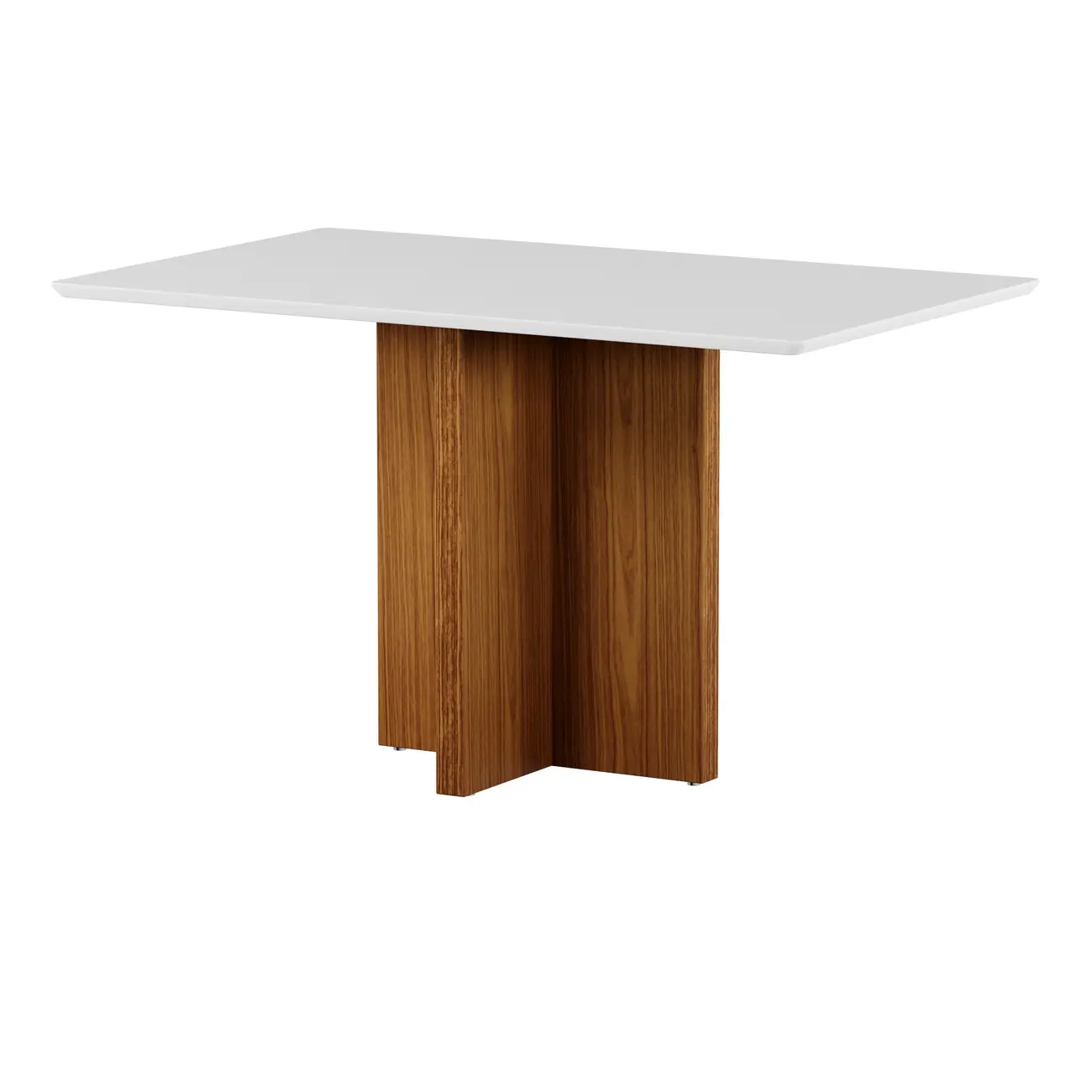 MESA DE JANTAR 1,30 M X 80 CM CROSS - FREIJÓ/BRANCO - Foto 2