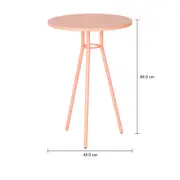 MESA LATERAL ALTA REDONDA 45 CM LEGS - MELÃO/MELÃO - Foto 7