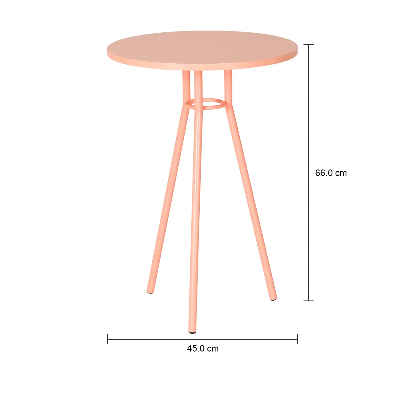 MESA LATERAL ALTA REDONDA 45 CM LEGS - MELÃO/MELÃO - Foto 7