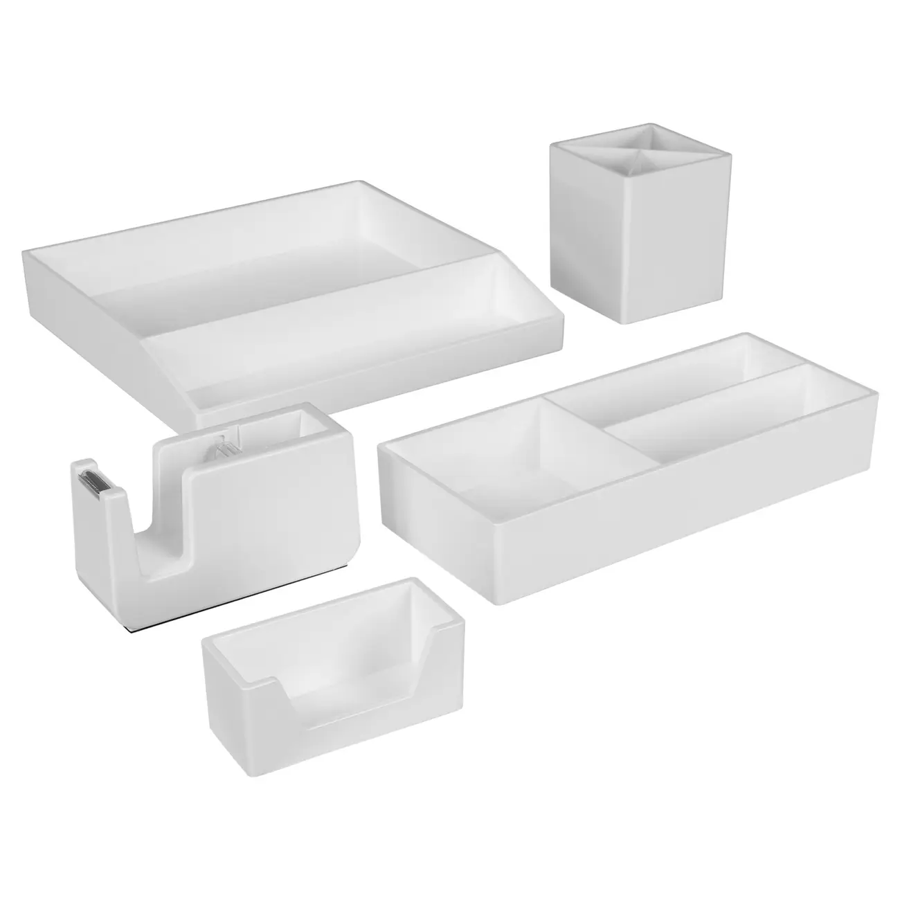 ORGANIZADOR DE MESA GAVETAS DUPLO AESTHETIC - BRANCO - Foto 6