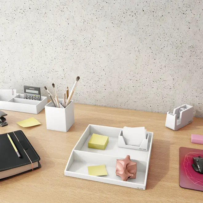 ORGANIZADOR DE MESA GAVETAS DUPLO AESTHETIC - BRANCO - Foto 7
