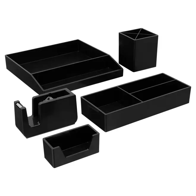 ORGANIZADOR DE MESA GAVETAS DUPLO AESTHETIC - PRETO - Foto 6