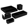 ORGANIZADOR DE MESA GAVETAS DUPLO AESTHETIC - PRETO - Foto 6