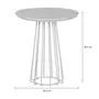 MESA LATERAL BAIXA REDONDA 50 CM JAYS - BRANCO/BRANCO - Foto 4