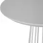 MESA LATERAL REDONDA 60 CM JAYS - BRANCO/BRANCO - Foto 2