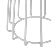MESA LATERAL REDONDA 60 CM JAYS - BRANCO/BRANCO - Foto 3