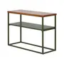 MESA LATERAL 70 CM X 25 CM SHELVES - MUSGO/NOZES - Foto 2