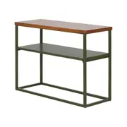MESA LATERAL 70 CM X 25 CM SHELVES - MUSGO/NOZES - Foto 2
