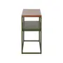 MESA LATERAL 70 CM X 25 CM SHELVES - MUSGO/NOZES - Foto 3