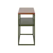 MESA LATERAL 70 CM X 25 CM SHELVES - MUSGO/NOZES - Foto 3