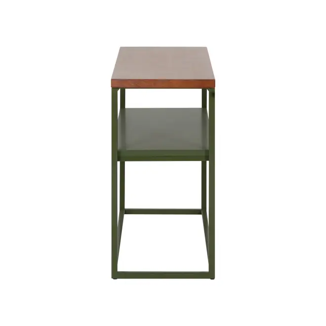 MESA LATERAL 70 CM X 25 CM SHELVES - MUSGO/NOZES - Foto 3