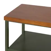 MESA LATERAL 70 CM X 25 CM SHELVES - MUSGO/NOZES - Foto 4