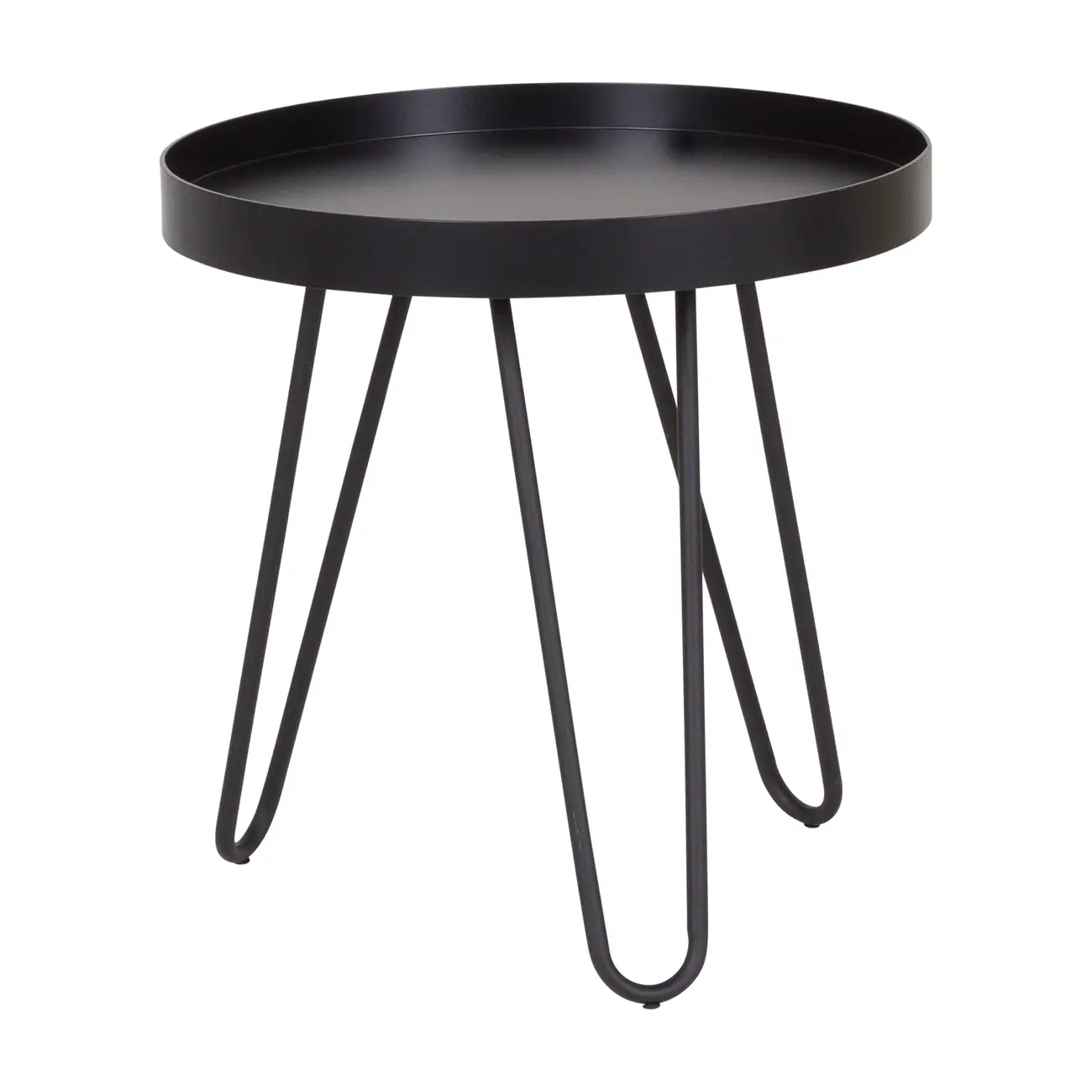 MESA LATERAL REDONDA 46 CM ALLDAY - PRETO/PRETO - Foto 2