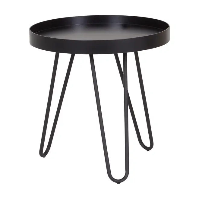MESA LATERAL REDONDA 46 CM ALLDAY - PRETO/PRETO - Foto 2