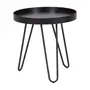 MESA LATERAL REDONDA 46 CM ALLDAY - PRETO/PRETO - Foto 2