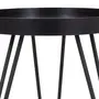 MESA LATERAL REDONDA 46 CM ALLDAY - PRETO/PRETO - Foto 3