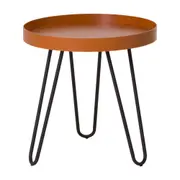MESA LATERAL REDONDA 46 CM ALLDAY - PRETO/TERRACOTA - Foto 1