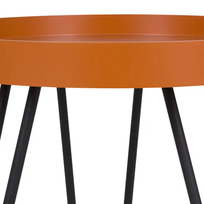 MESA LATERAL REDONDA 46 CM ALLDAY - PRETO/TERRACOTA - Foto 3