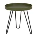 PRETO/MUSGO - MESA LATERAL REDONDA 46 CM ALLDAY