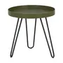 PRETO/MUSGO - MESA LATERAL REDONDA 46 CM ALLDAY