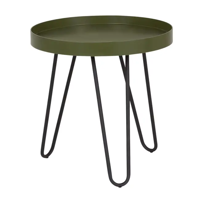 MESA LATERAL REDONDA 46 CM ALLDAY - PRETO/MUSGO - Foto 2
