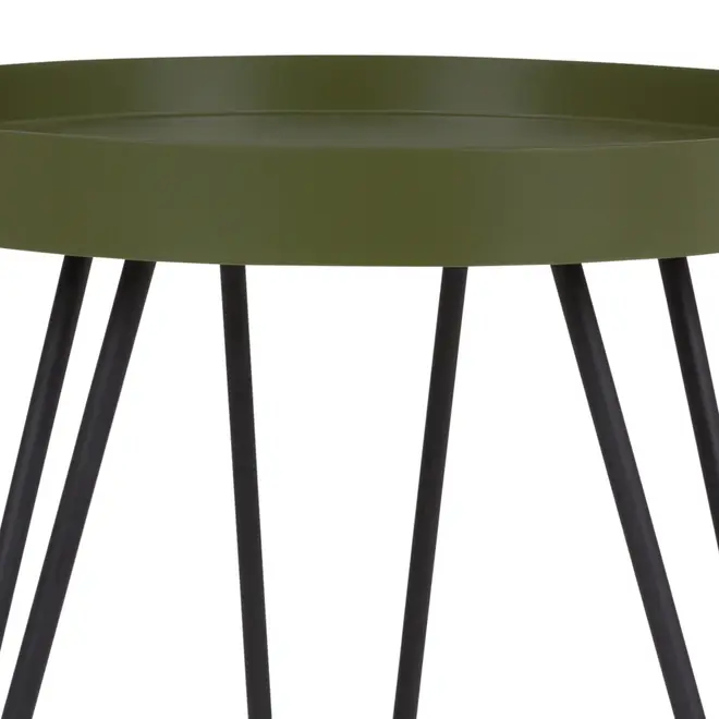 MESA LATERAL REDONDA 46 CM ALLDAY - PRETO/MUSGO - Foto 3