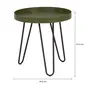 MESA LATERAL REDONDA 46 CM ALLDAY - PRETO/MUSGO - Foto 5