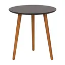 NOZES/PRETO - MESA LATERAL REDONDA 45 CM TRIWOOD